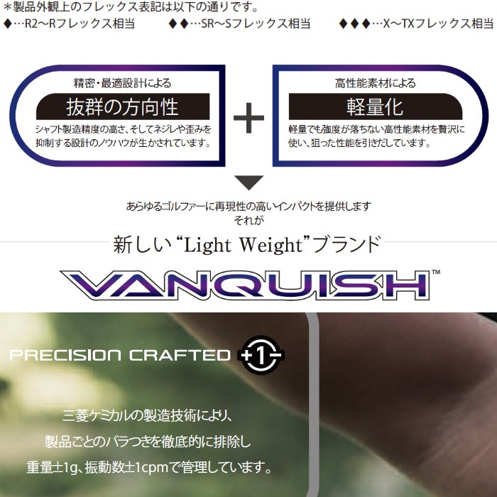 【数量限定】旧モデル在庫処分セールを開催します！ 三菱ケミカル バンキッシュ アイアン 5-PW/6本セット VANQUISH クラブ