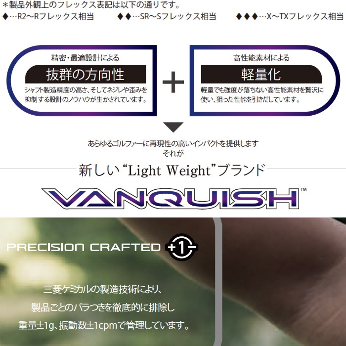 三菱ケミカル バンキッシュ アイアン 5-PW/6本セット VANQUISH Iron