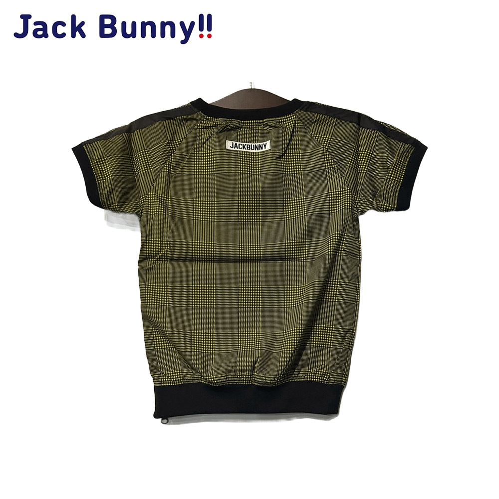 【大特価80%OFF】Jack Bunny!!（ジャックバニー） (JUNIOR) ストレッチプリント(グレンチェック)半袖シャツ 264-0121309 