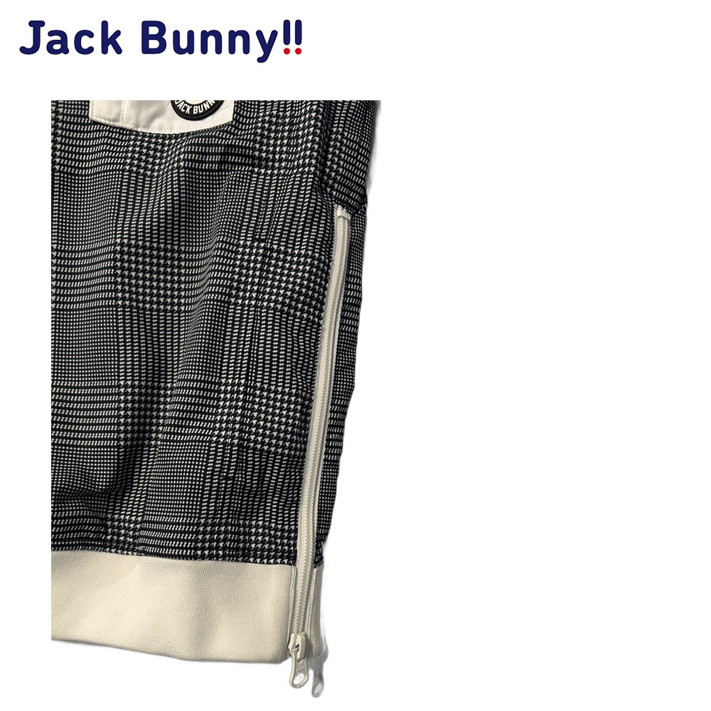 【大特価80%OFF】Jack Bunny!!（ジャックバニー） (JUNIOR) ストレッチプリント(グレンチェック)半袖シャツ 264-0121309 