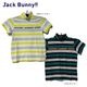 【大特価80%OFF】Jack Bunny!!（ジャックバニー） (JUNIOR) 先染めベア天ボーダー半袖シャツ 264-1167319 