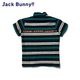 【大特価80%OFF】Jack Bunny!!（ジャックバニー） (JUNIOR) 先染めベア天ボーダー半袖シャツ 264-1167319 