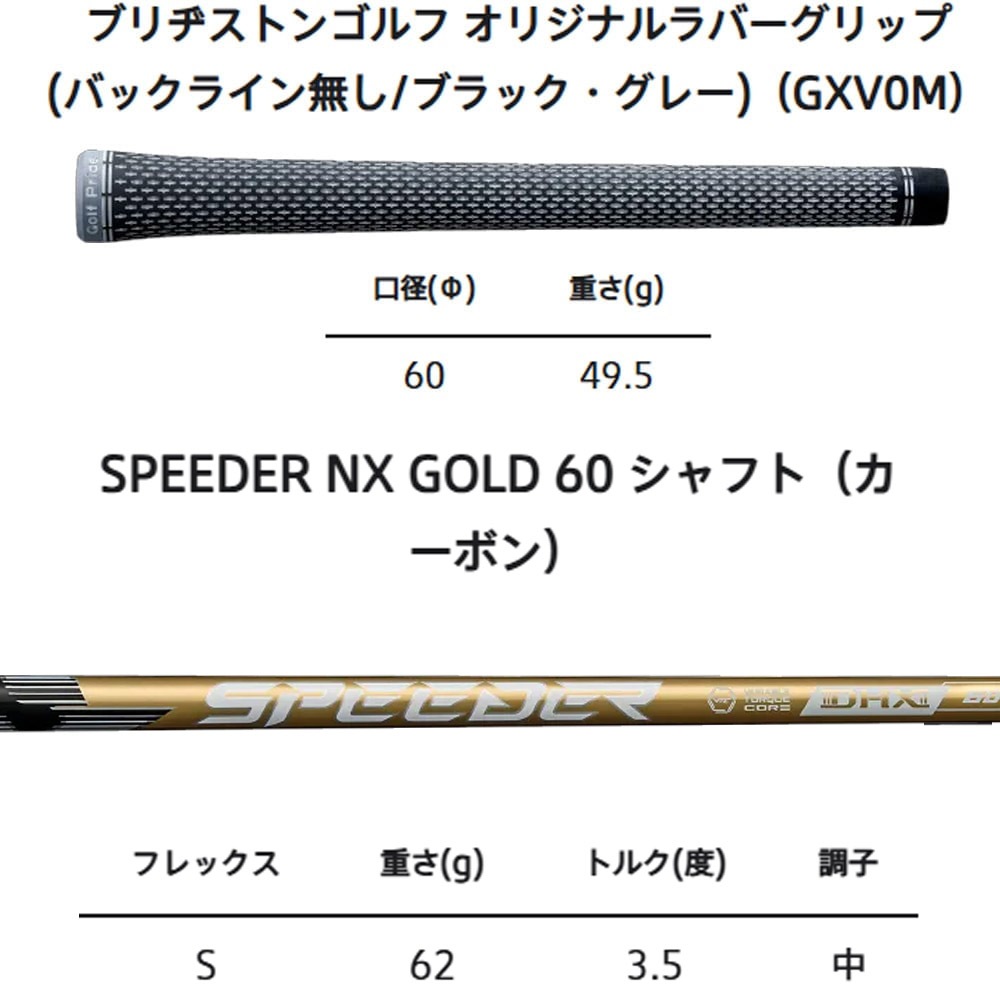 【メーカーカスタム品】ブリヂストン BX2HT Fairway 5W SPEEDER NX GOLD 50/S シャフト フェアウェイウッド BRIDGESTONE