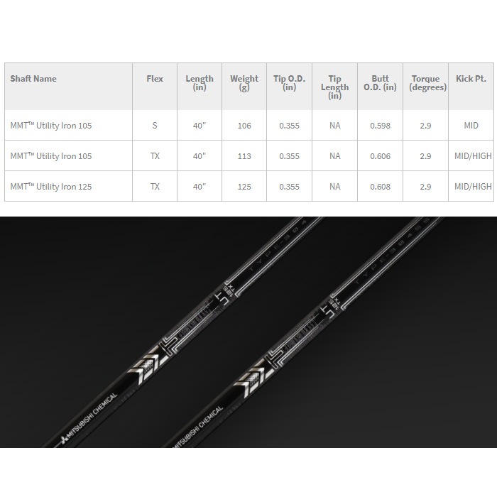 ピンG425/G410HB用スリーブ付シャフト 三菱ケミカル MMT Utility Iron