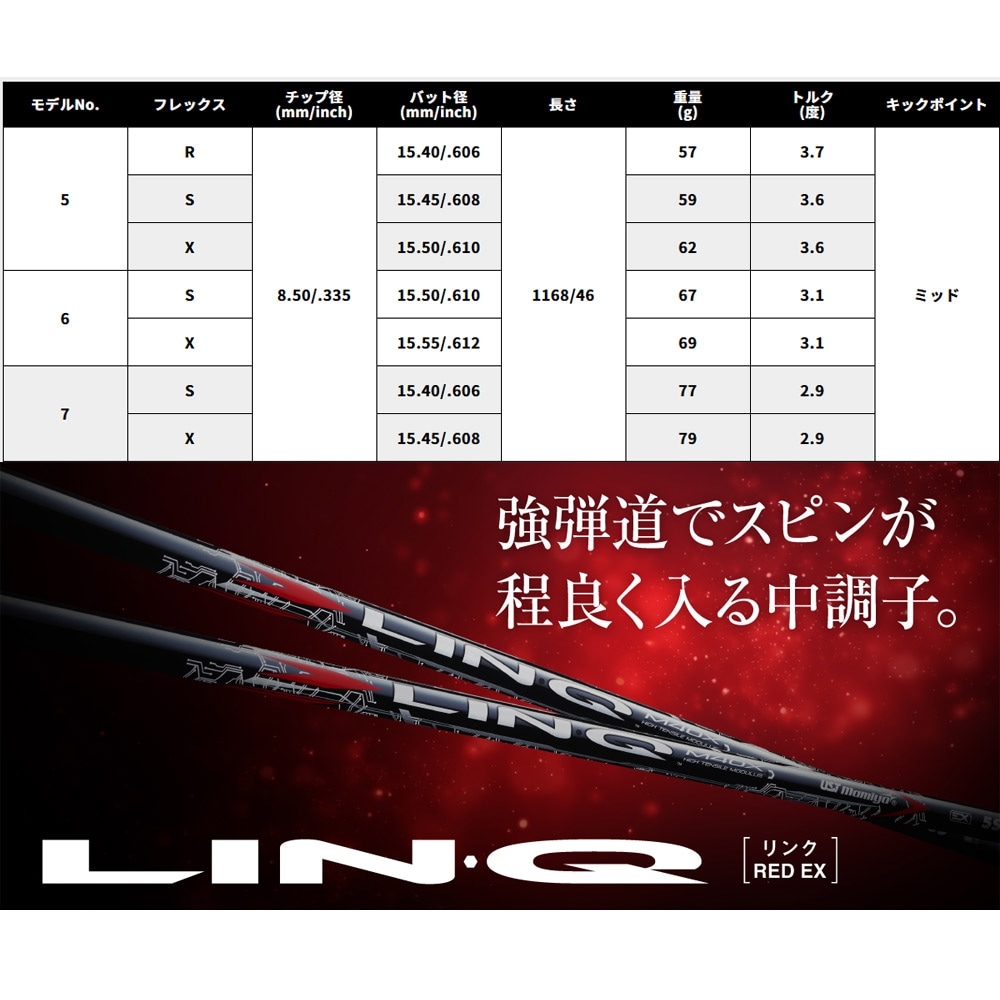 コブラUS純正DSアダプト用スリーブ付シャフト UST-mamiya LIN-Q
