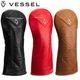 VESSEL HC1125 DR Geometric Headcover DW SMOOTH BK ベゼル 天然皮革 ドライバー用 ヘッドカバー ジオメトリック 
