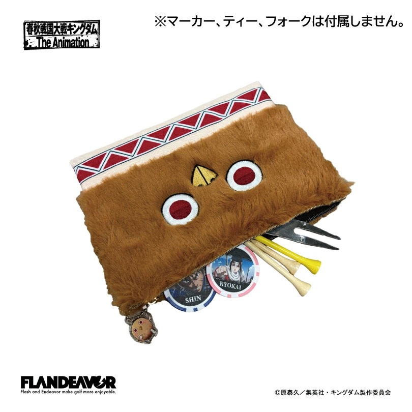 公式ライセンス商品 キングダム 河了貂 フラットポーチ 大 Kingdom