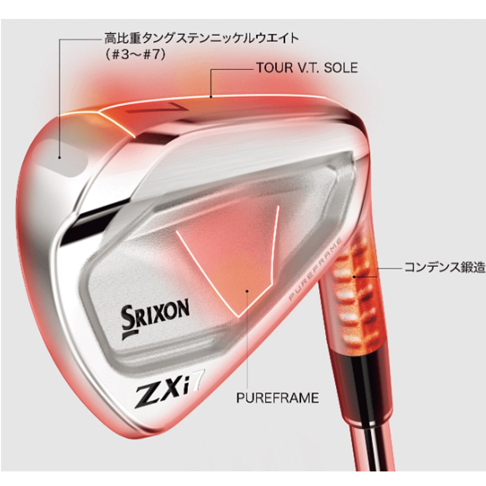 ZX7 7番アイアン モーダス110X 5‐Pwセット】スリクソン ZXi7 ブラッククロムアイアン モーダス