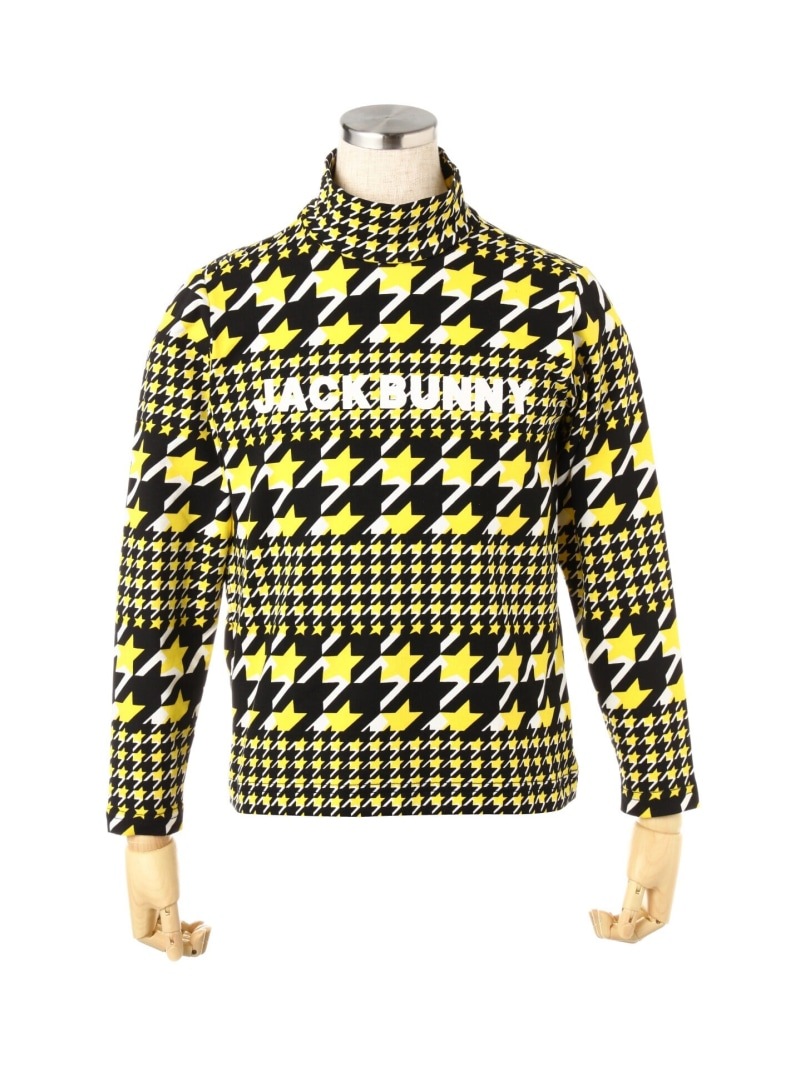 【大特価80%OFF】Jack Bunny!!（ジャックバニー） ベア天竺 スター千鳥ボーダー 長袖 ハイネックカットソー (JUINOR) 264-1266907 