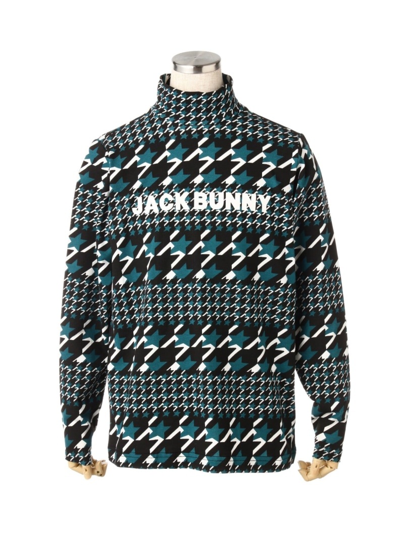 【大特価80%OFF】Jack Bunny!!（ジャックバニー） ベア天竺 スター千鳥ボーダー 長袖 ハイネックカットソー (JUINOR) 264-1266907 