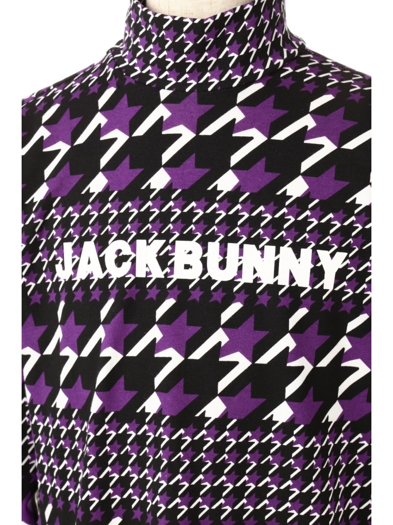 【大特価80%OFF】Jack Bunny!!（ジャックバニー） ベア天竺 スター千鳥ボーダー 長袖 ハイネックカットソー (JUINOR) 264-1266907 