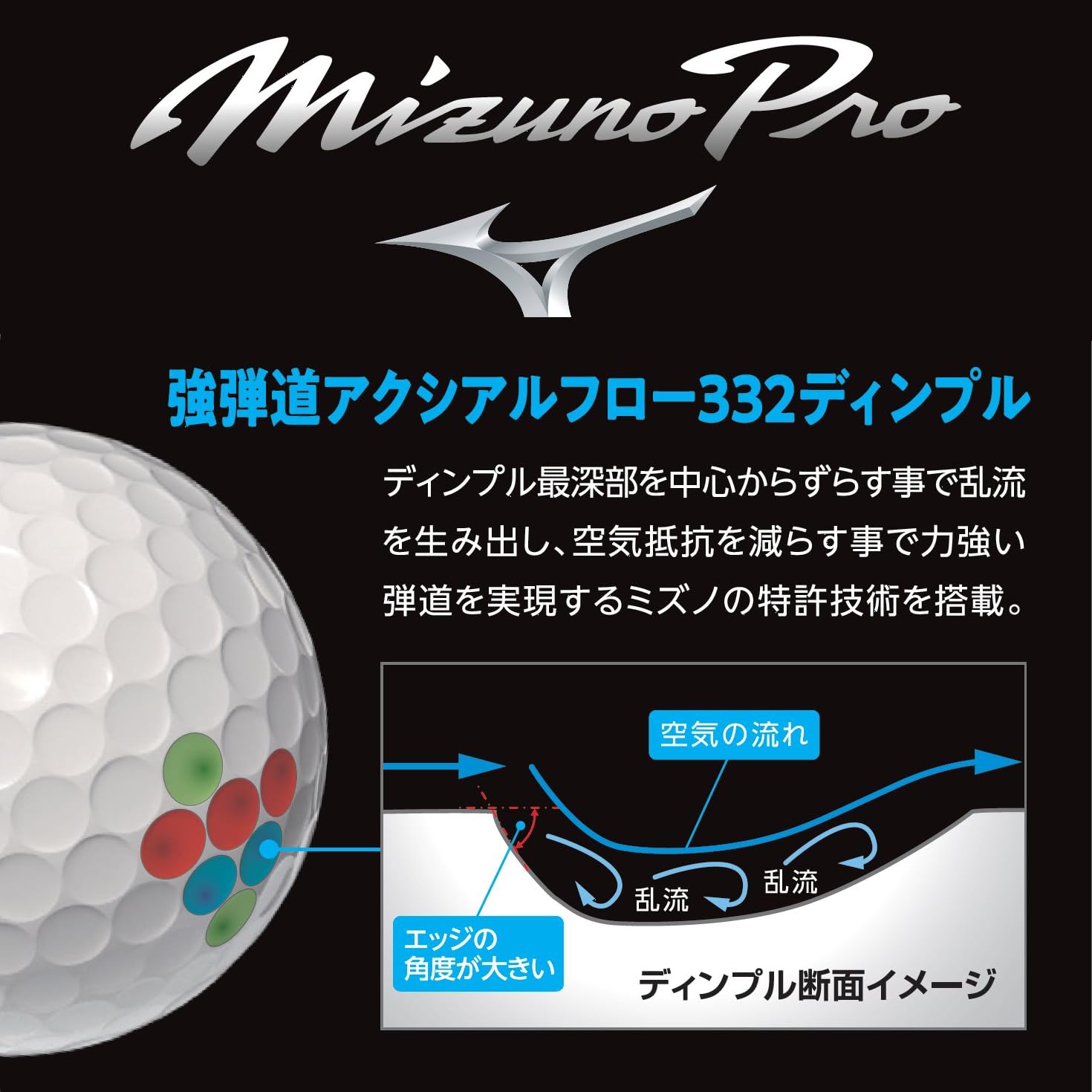 MIZUNO ミズノ ゴルフボール ミズノプロ X MizunoProX ホワイト 1