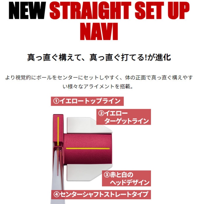 Kasco DF-016 キャスコ Red9/9 DELTA-FACE角マレットパター | ゴルフ