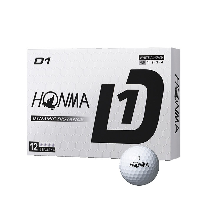 HONMA D1 新品未使用品　10ダース　120球 まとめ買いでお得 10ダースセット】HONMA 2024 D1 ボール 10ダース