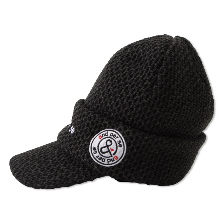 2022秋冬】and per se AMF8512 アンパスィ ツバ付きニット