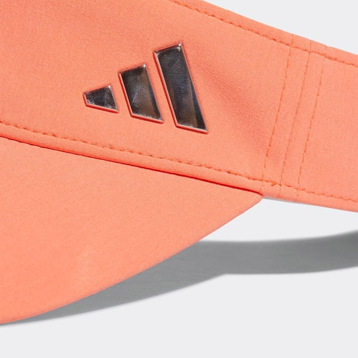 adidas オレンジ バイザー リボン付き｜