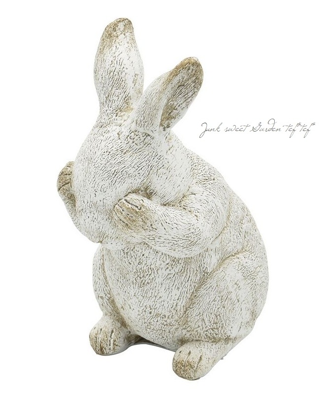 雑貨】レジンアンティークアニマルラビット01 【ホワイト】 | すべての