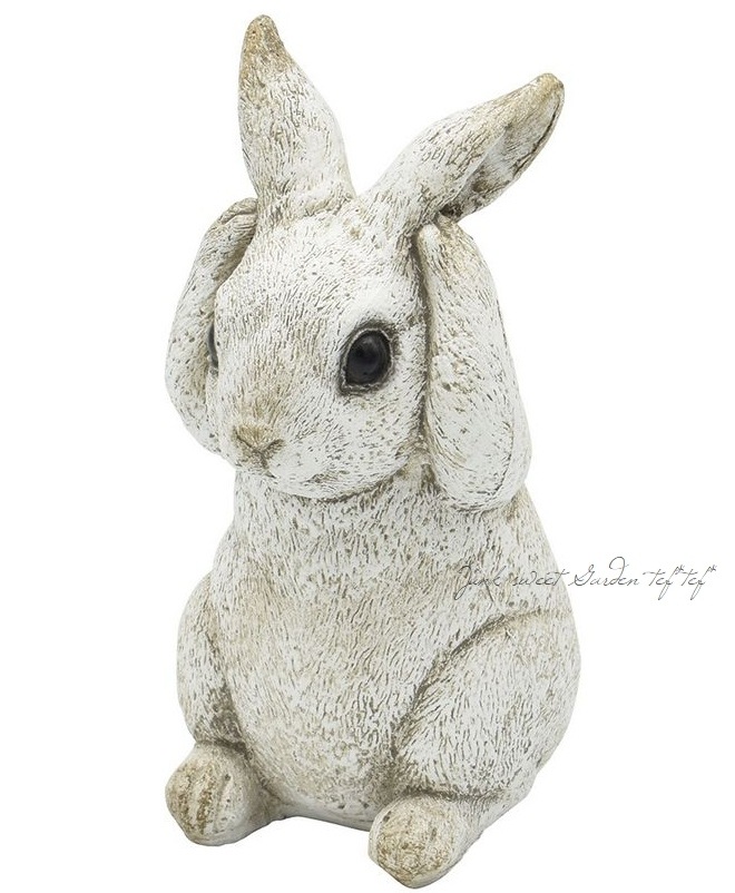 雑貨】 レジンアンティークアニマルラビット02 【ホワイト】 | すべて