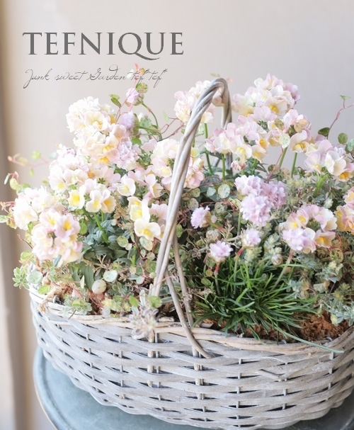 寄せ植え】-TEFNIQUE-寄せ植え 2022 * no.1 * 『春色パステル