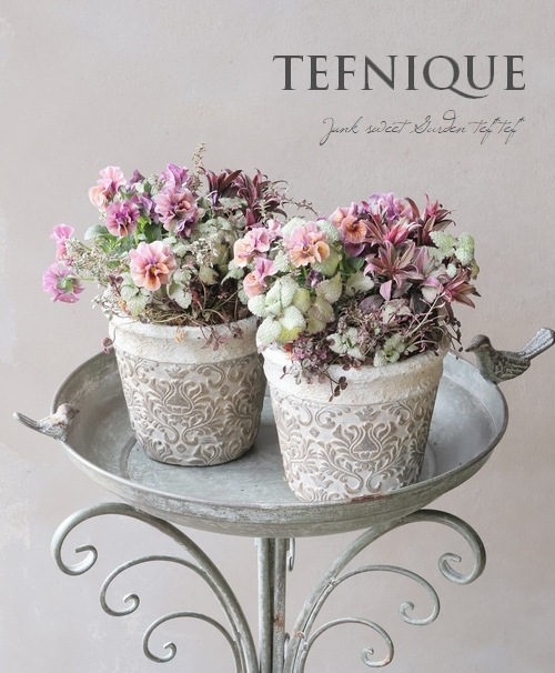 寄せ植え】-TEFNIQUE-寄せ植え 2023 * no.9 * 『ロマンティックカラー