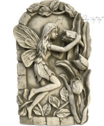 �ڻ��ߡ� �ѹ�SPARTA STATUES ��Fairy and Flowers Plaque�� �����ǥ󥪡��ʥ��� ���ɳݤ��եå��ա�
