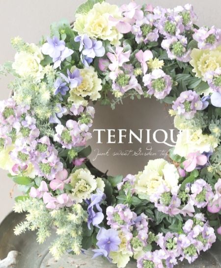 寄せ植え】-TEFNIQUE-寄せ植えリース 2025 * no.13 * 大人ラプンツェル