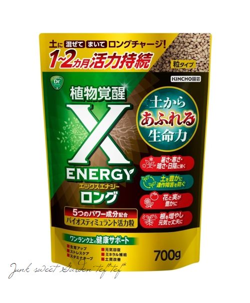活性の力　英語版　3枚　バラ売り可 活力剤】 X-ENERGYロング（エックスエナジーロング）粒タイプ 700g