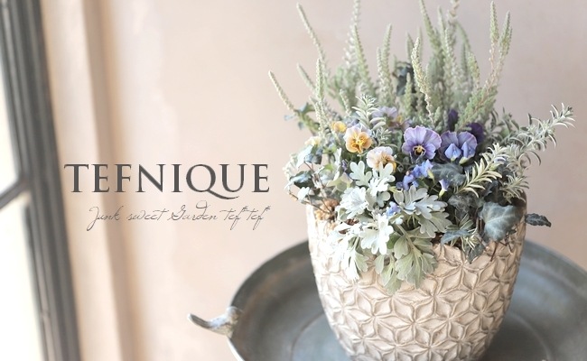 の*ん様 ❤️開花株❤️大株❤️☘️624【Ashwood】【TINKERBEL 寄せ植え】-TEFNIQUE-寄せ植え 2025 * no.6 * 『大人可愛い冬景色の