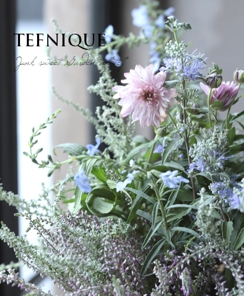 TEFNIQUE-寄せ植えの花合わせ10苗セット 『パステルエレガント』培養土