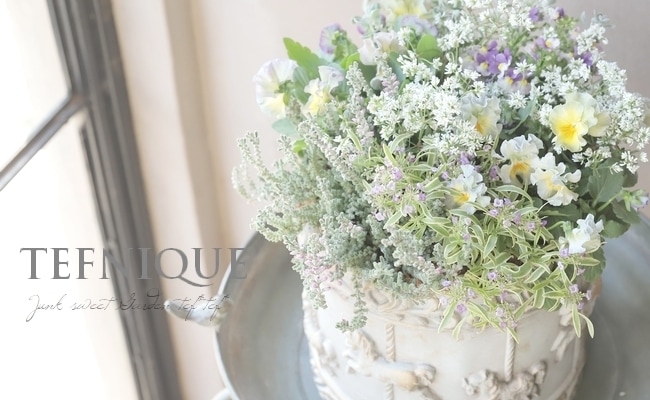 寄せ植え】-TEFNIQUE-寄せ植え 2025 * no.7 * 『大人可愛いお花畑の