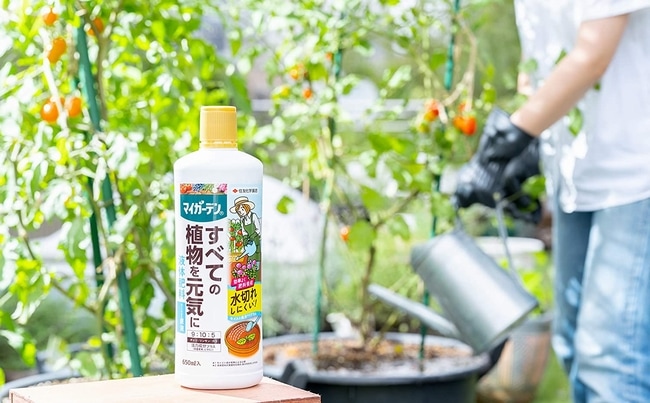 肥料】 マイガーデン液体肥料 650ml 水切れ安心！保水性をプラス