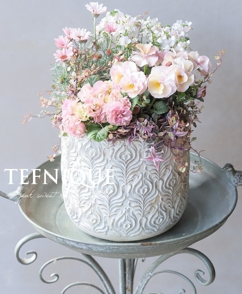 寄せ植え】-TEFNIQUE-寄せ植え 2026 * no.2 * 『大人可愛いlovely pink