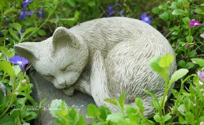 雑貨】 英国SPARTA STATUES 『Small Cat A』 ガーデンオーナメント