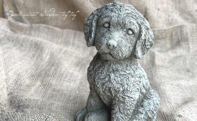 雑貨】 英国SPARTA STATUES 『Cockapoo』 ガーデンオーナメント