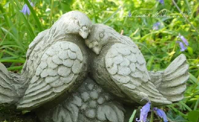 雑貨】 英国SPARTA STATUES 『Love Doves』 ガーデンオーナメント