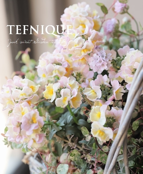 寄せ植え】-TEFNIQUE-寄せ植え 2022 * no.1 * 『春色パステル