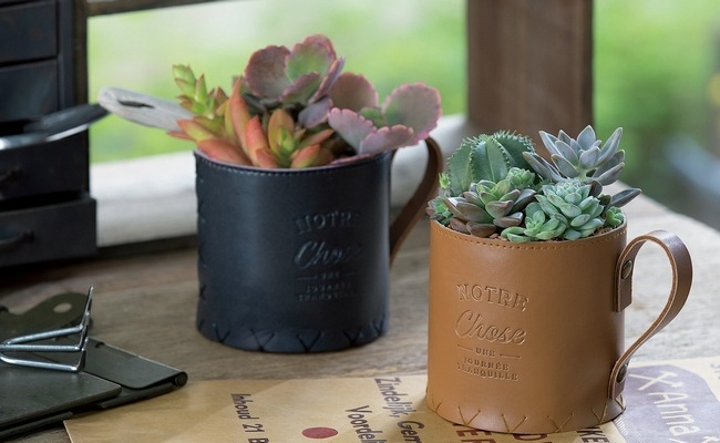 レザーカップポット【ネイビー】 | すべての商品 | | Junk sweet