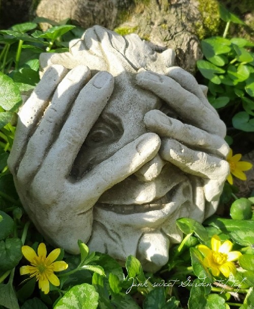 雑貨】 英国SPARTA STATUES 『Peeping Greenman』 ガーデン