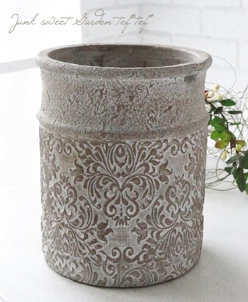 雑貨】 ディグリング・ダマスクトールポット | 鉢・テラコッタ