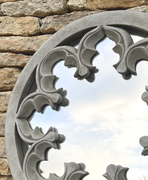 ڻߡ ѹSPARTA STATUES Stone Mirror Round ǥ󥪡ʥ  ɳݤա