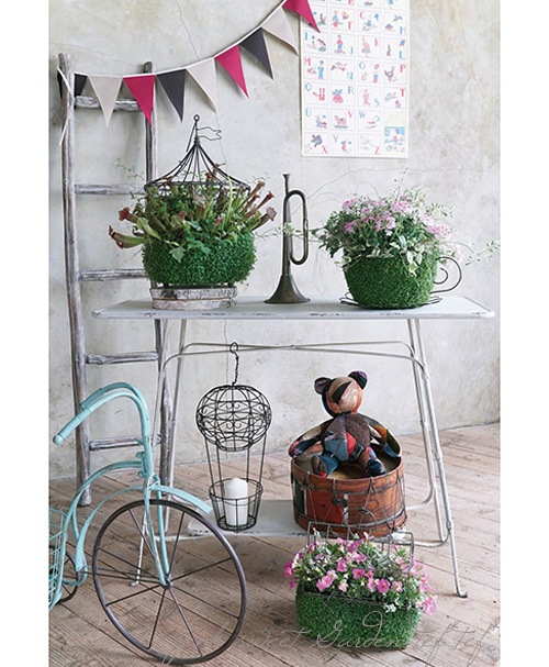 雑貨】ベビーティアーズバスケット06-GDゴールド | ブリキ雑貨