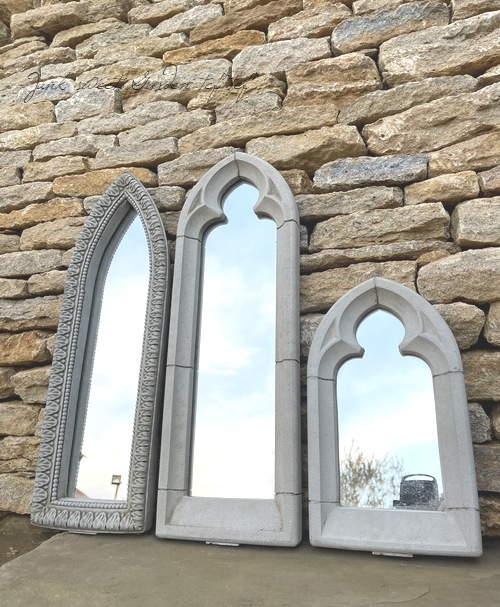 �ڻ��ߡ� �ѹ�SPARTA STATUES ��Decorative Lancet Mirror�� �����ǥ󥪡��ʥ��� ���ɳݤ����������ա�