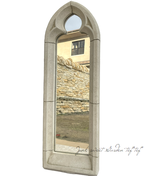 英国　壁掛け　オブジェ 雑貨】 英国SPARTA STATUES 『Gothic Lancet Mirror』 ガーデン