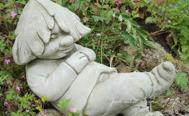 雑貨】 英国SPARTA STATUES 『Pixie Dozing』 ガーデンオーナメント