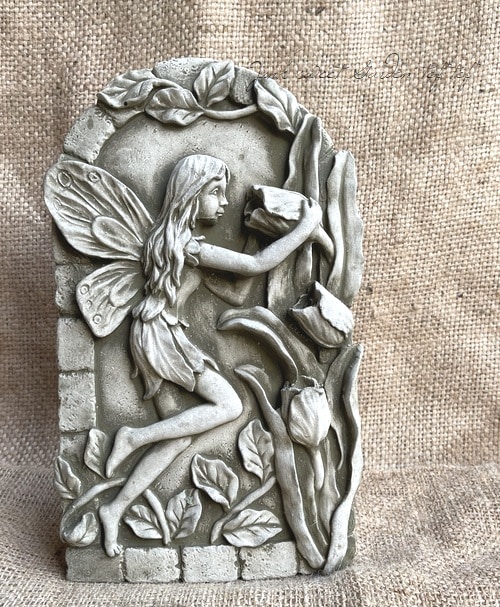 雑貨】 英国SPARTA STATUES 『Fairy and Flowers Plaque』 ガーデン