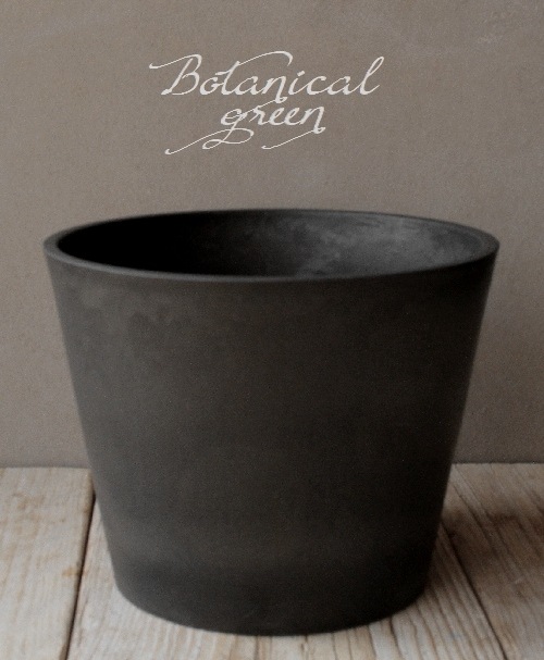 雑貨】 【肉厚プラ鉢】 シティポット ラウンドM BK 25.5cm | すべての