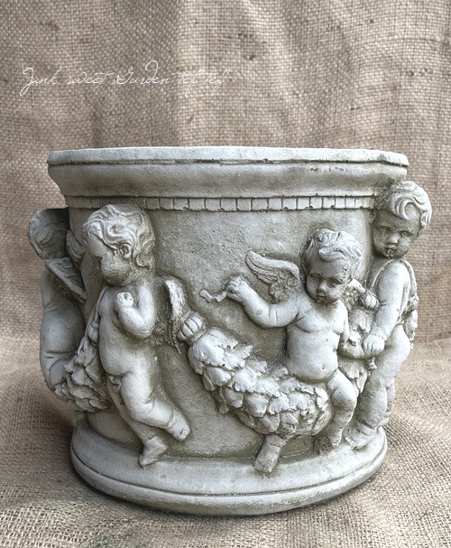 �ڻ��ߡ� �ѹ�SPARTA STATUES ��Cherub Pot Small�� �����ǥ󥪡��ʥ���