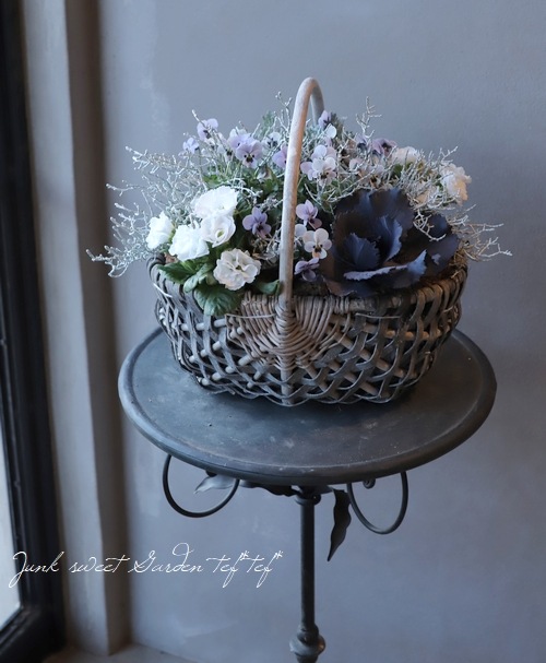 tef*tef*寄せ植え 2018 * no.2 * 香水の香り！シルバーブルーの