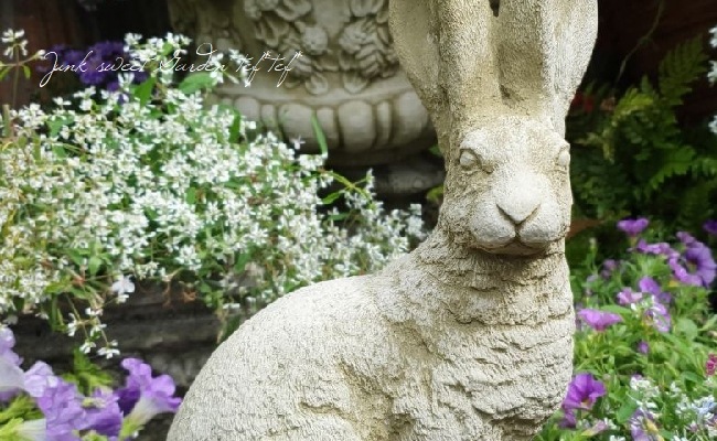 雑貨】 英国SPARTA STATUES 『Hare』 ガーデンオーナメント