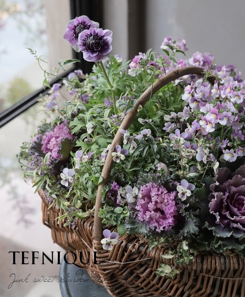 TEFNIQUE-寄せ植え 2019 * no.103 * 『大人可愛いアメジストな